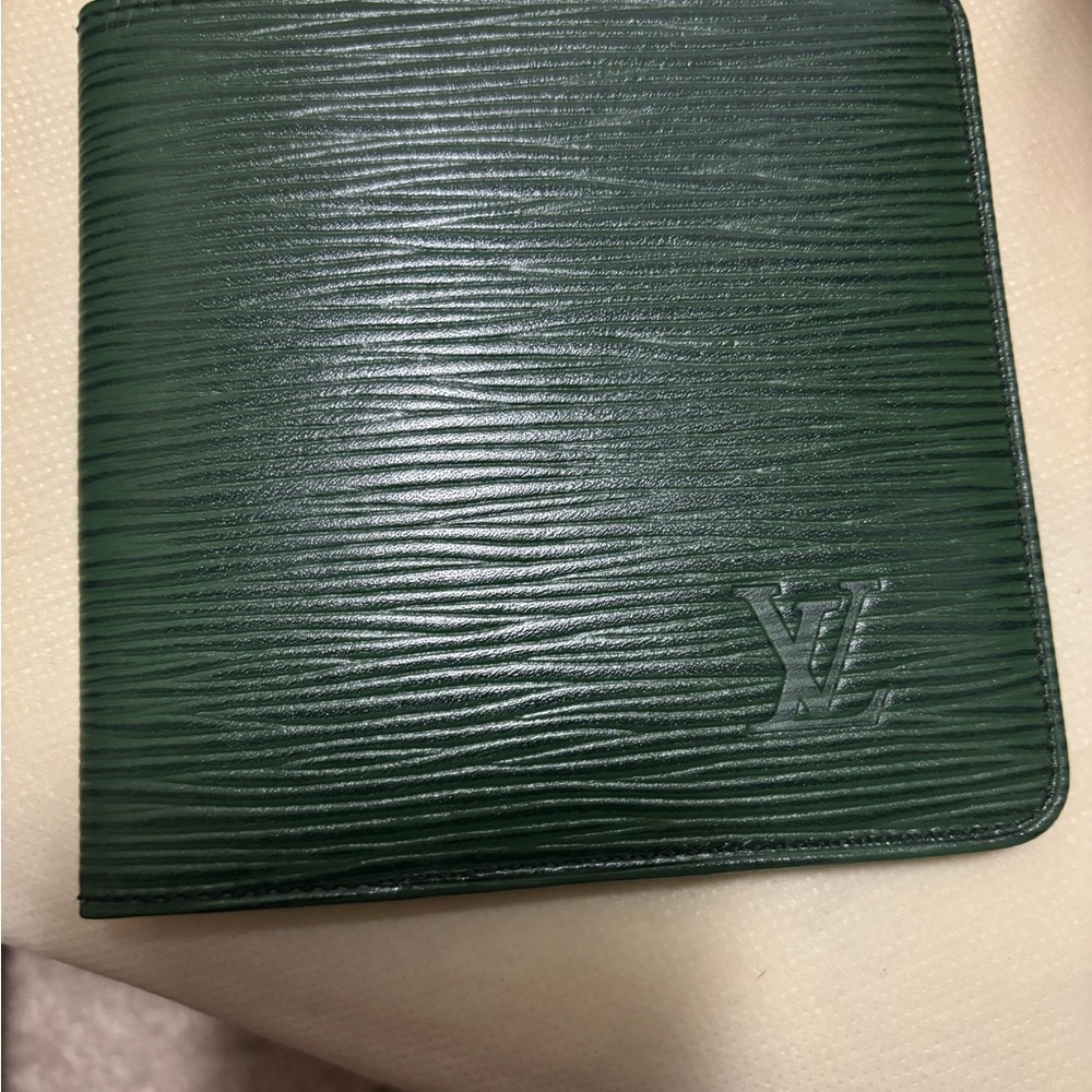 Louis Vuitton Green Leather Wallet